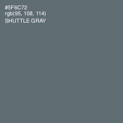 #5F6C72 - Shuttle Gray Color Image